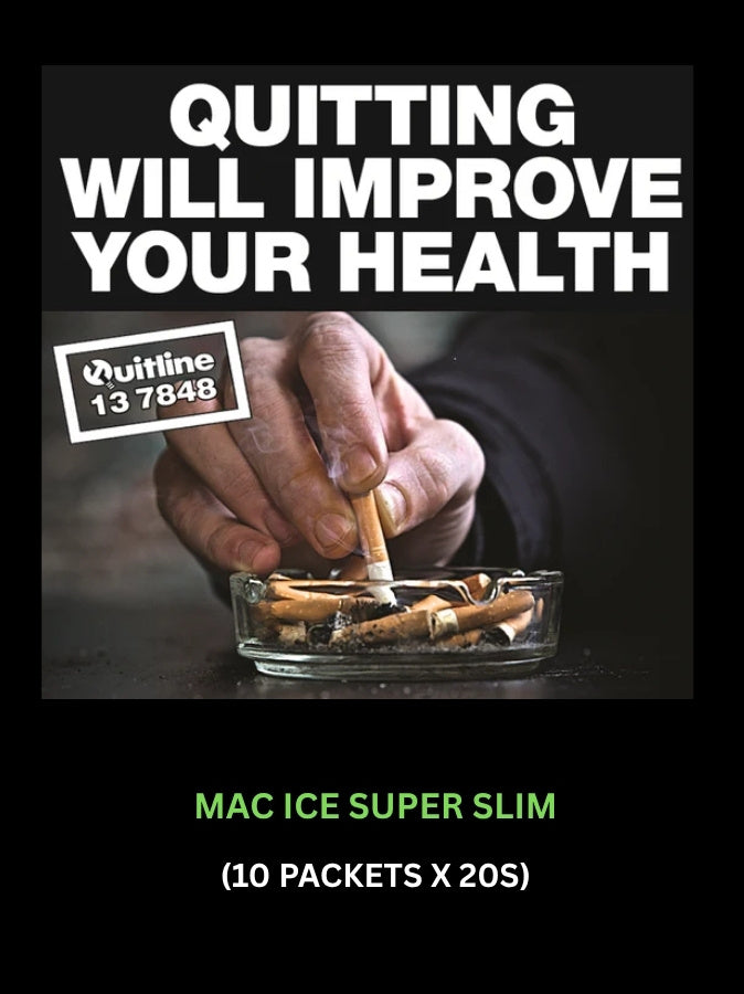 Mac Ice Super Slim Cigarettes 10 packets 20s Smokes Online Australia