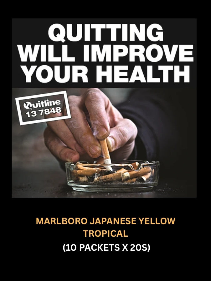 Marlboro Japanese Yellow Tropical Cigarettes 10 packets 20s Smoke Online Australia