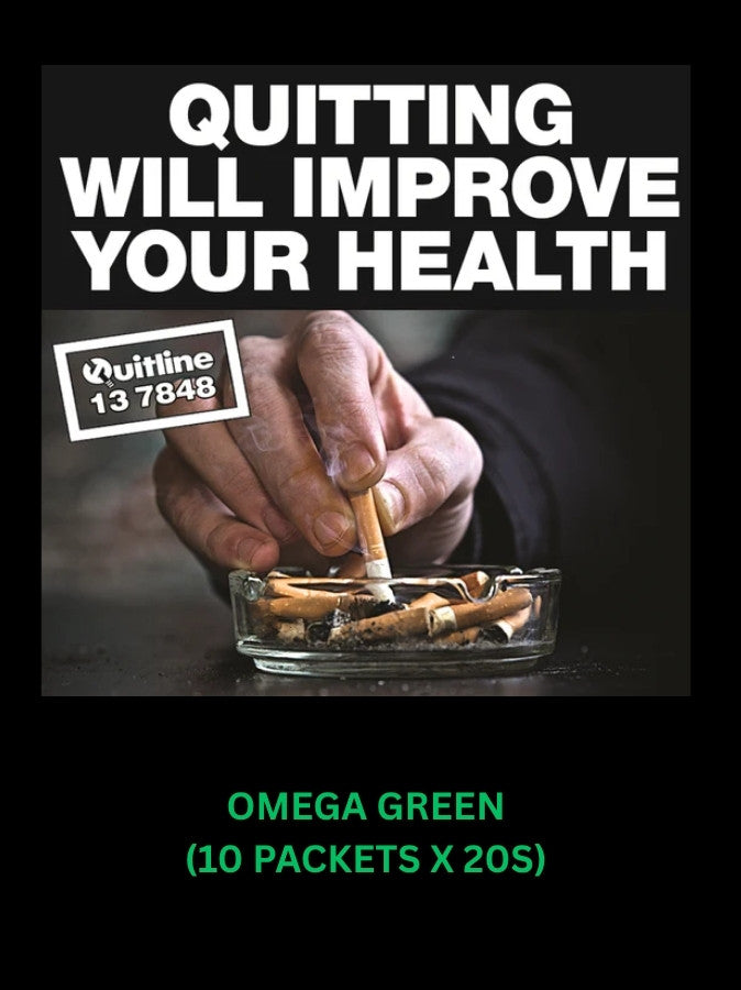 Omega Green Cigarettes 10 packets 20s Smokes Online Australia
