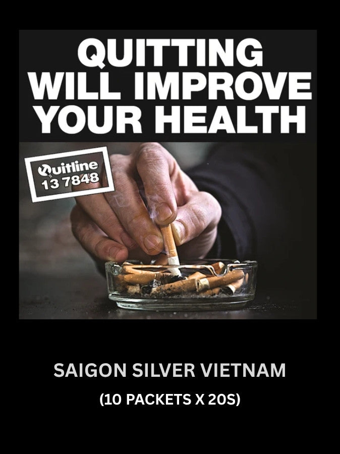 Saigon Silver Vietnam Cigarettes 10 packets 20s Smokes Online Australia